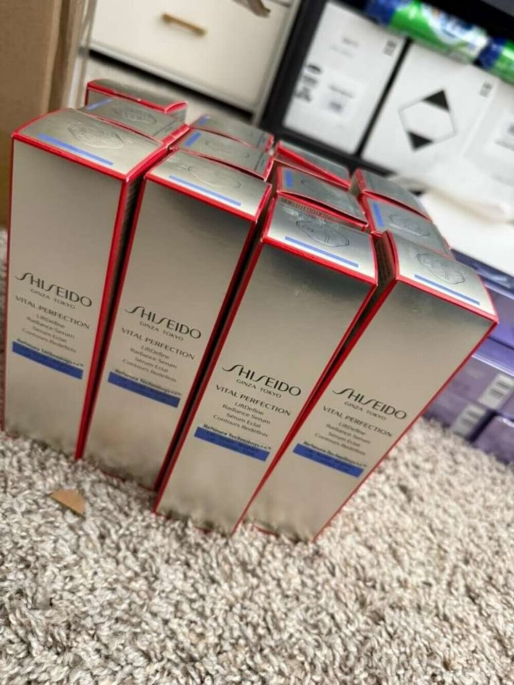 2 PACK Shiseido Vital Perfection LiftDefine Radiance Serum 80ml / 2.7 FL. OZ New - Picture 3 of 3